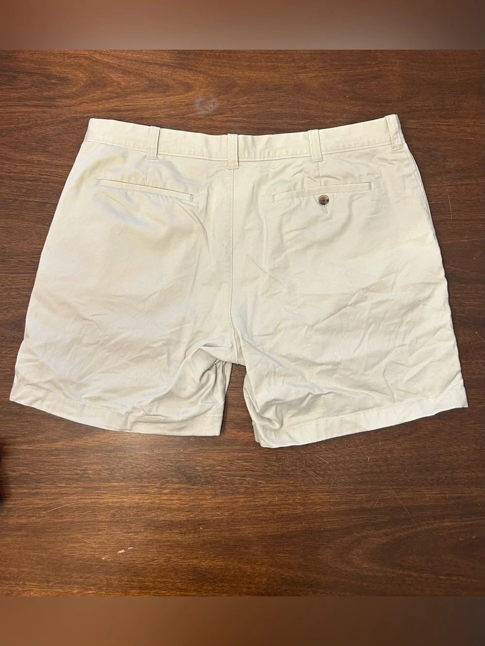 J. Crew Men's Cream Flat-Front Shorts
